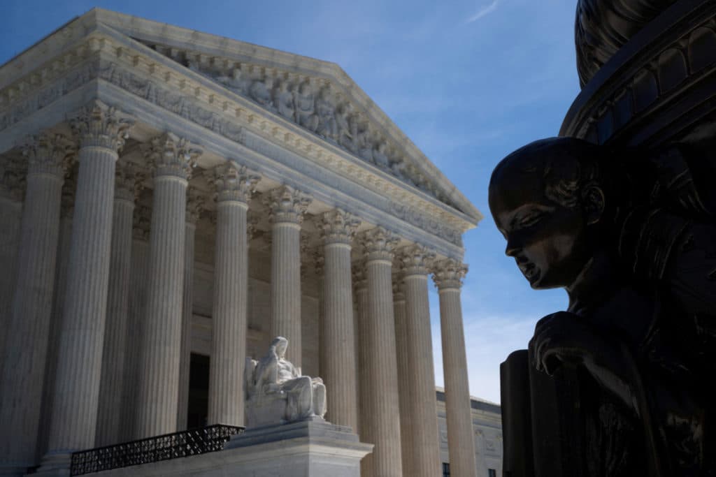 Fachada de la Corte Suprema de Estados Unidos en Washington
