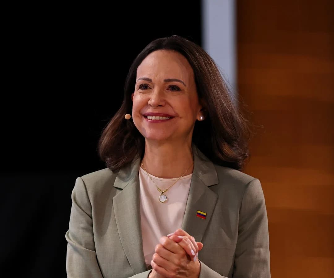 La dirigente opositora venezolana María Corina Machado