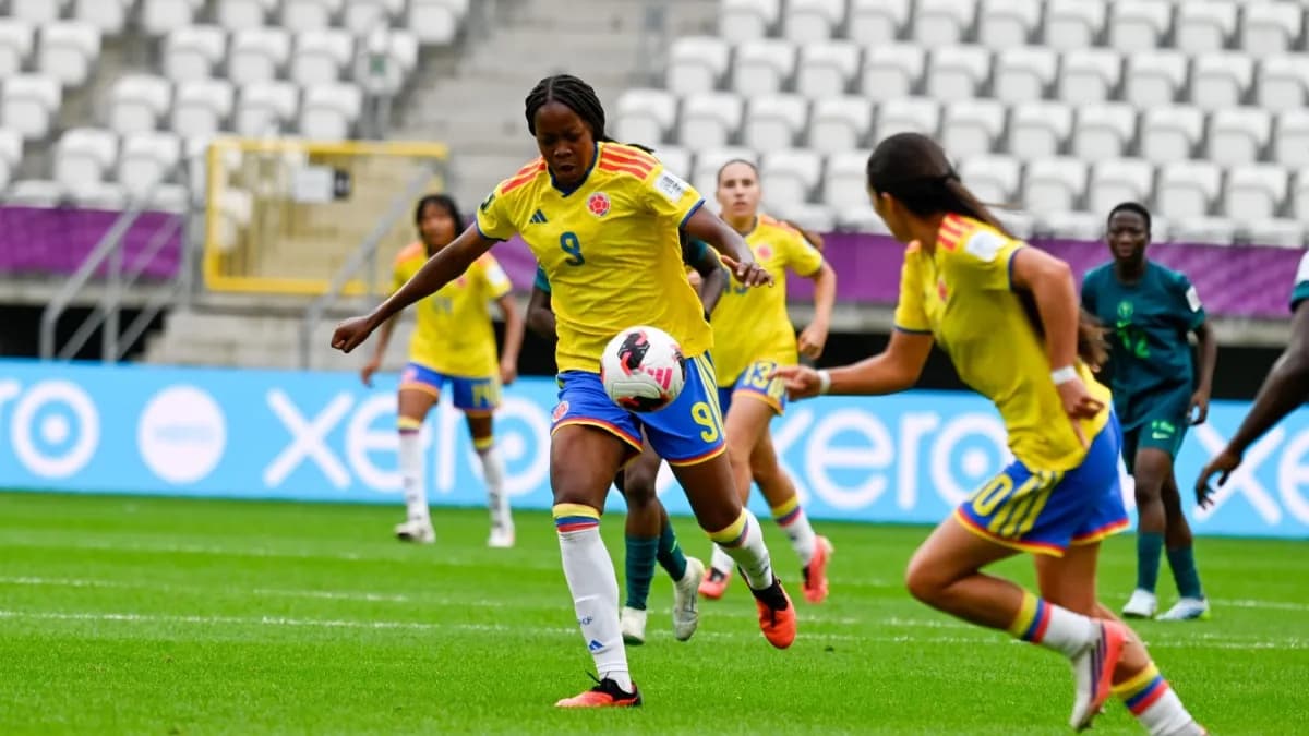 Jugadoras de la Selección Colombia femenina Sub-20 durante el Mundial de Polonia