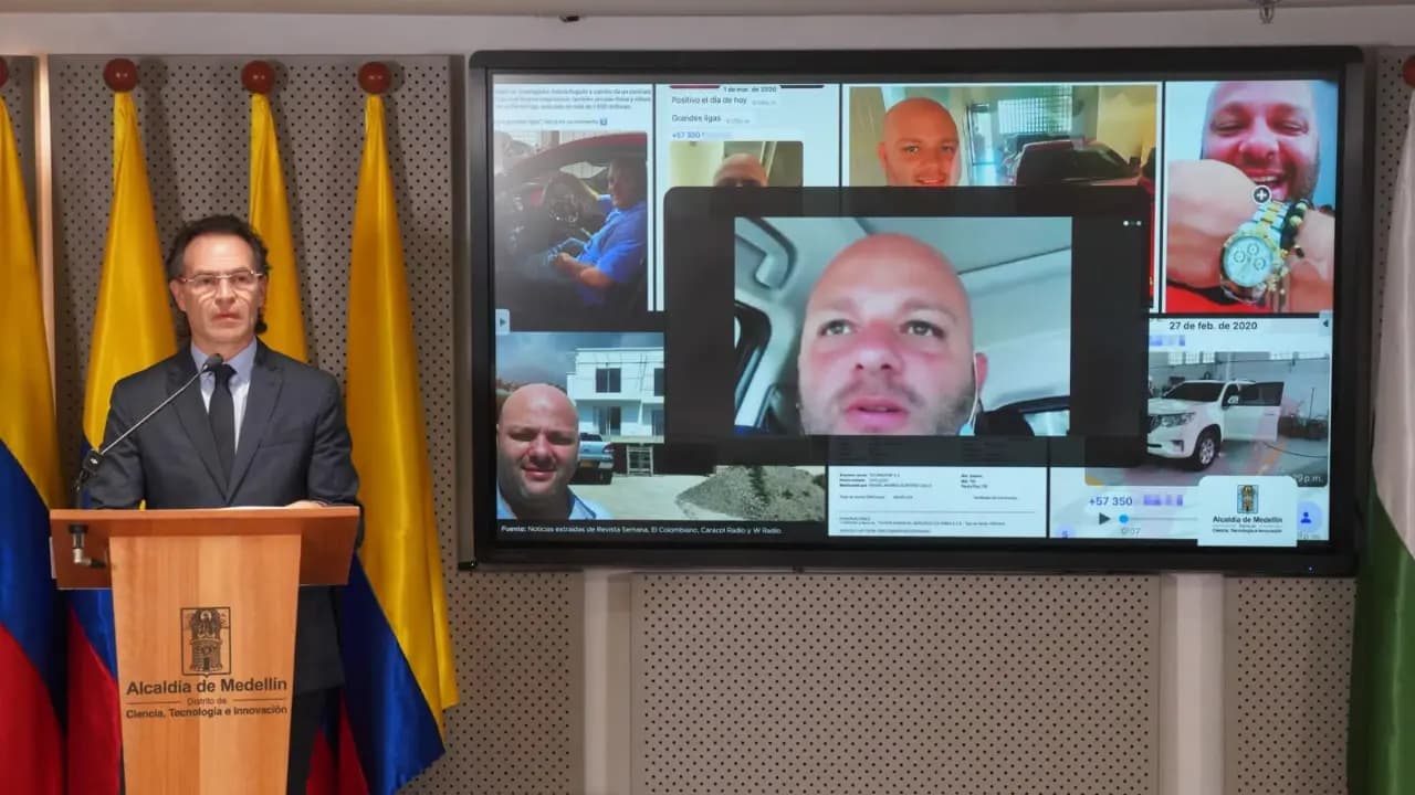 Federico Gutiérrez, alcalde de Medellín, durante su viaje a Estados Unidos