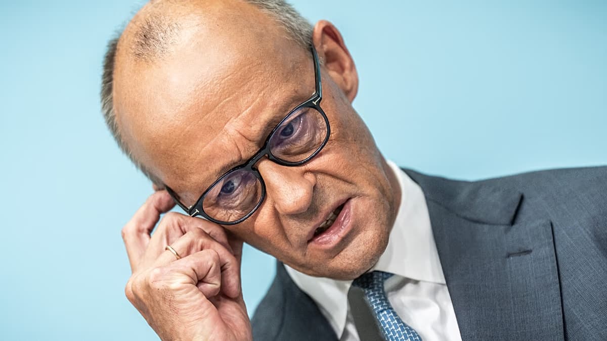El canciller alemán Friedrich Merz durante una comparecencia ante la prensa