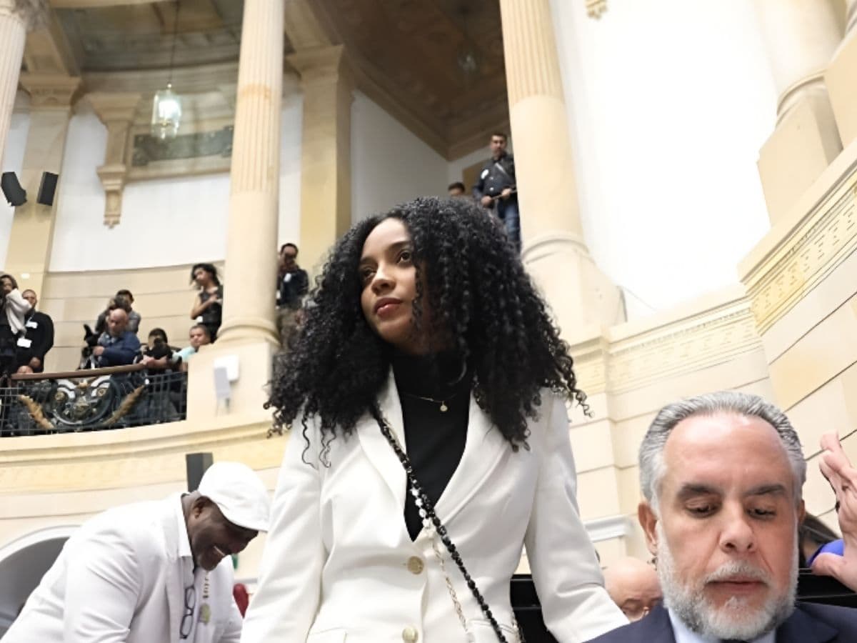 Juliana Guerrero durante una comparecencia en el Congreso