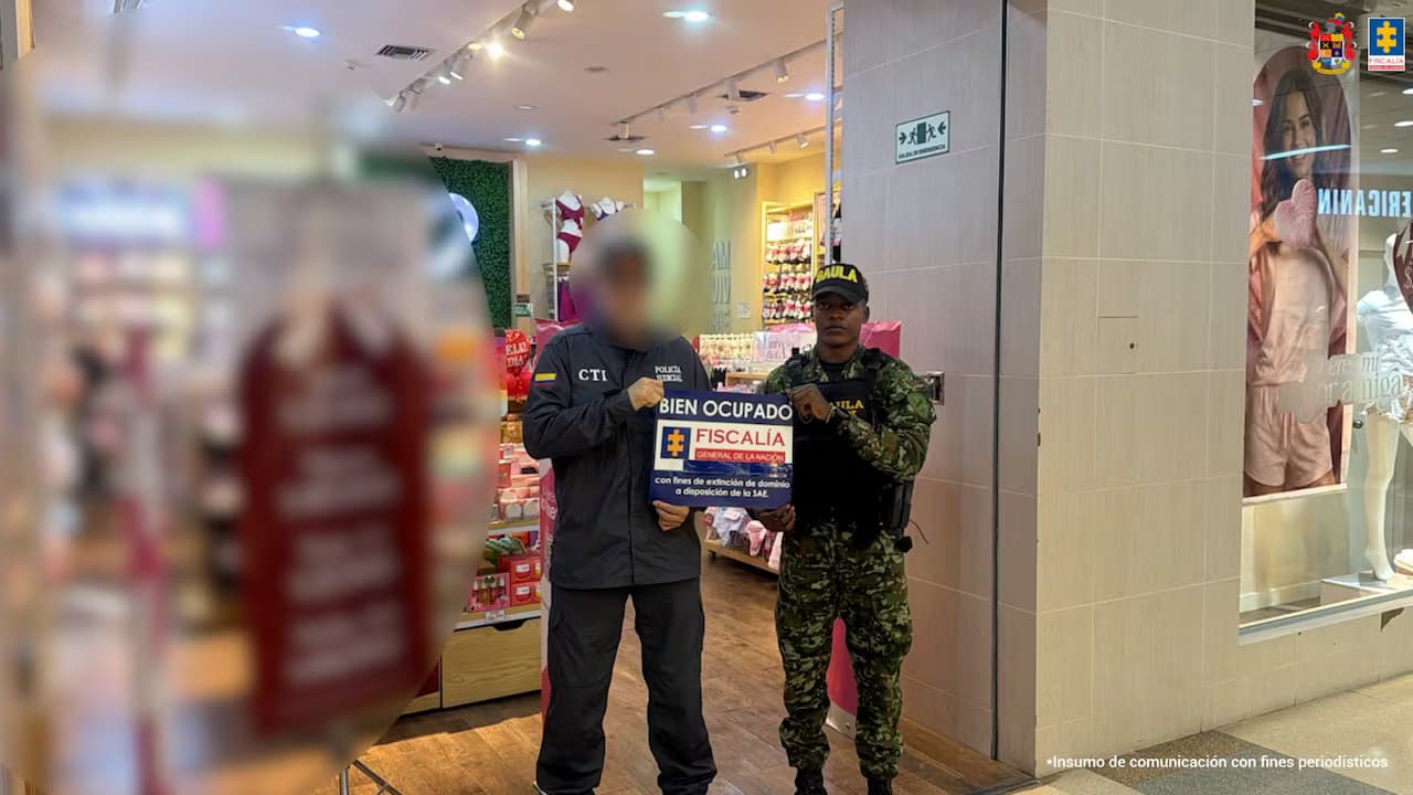 Local comercial ocupado durante el operativo de extinción de dominio