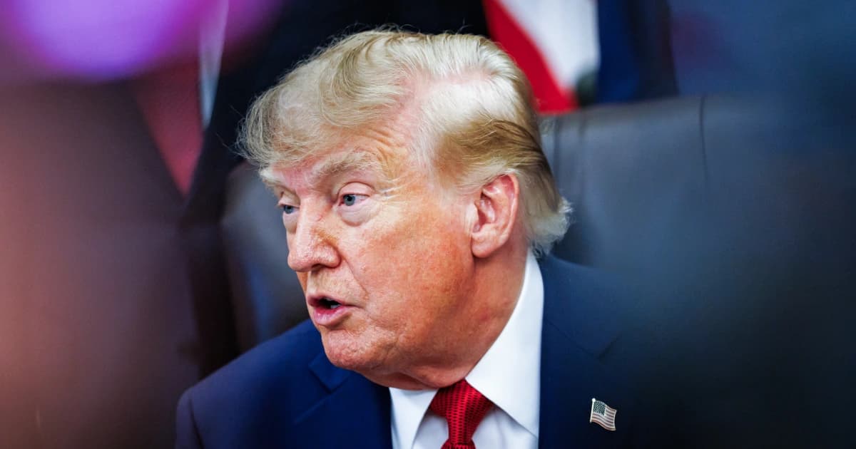El presidente de Estados Unidos, Donald Trump, durante una intervención pública