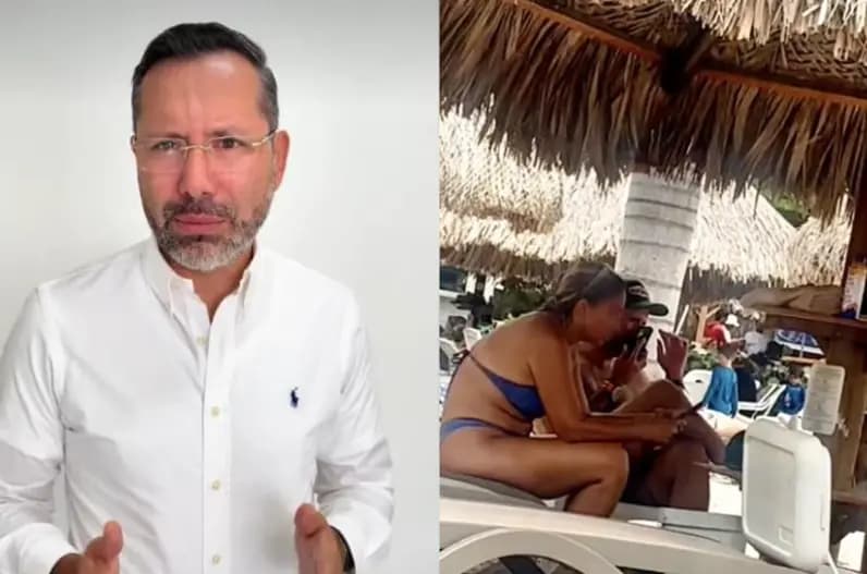 Un funcionario de gobierno habla frente a micrófonos durante una declaración pública